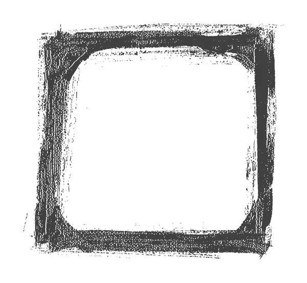 Vector mano ahogar viejo pintado marco blanco y negro. Ilustración vectorial — Archivo Imágenes Vectoriales