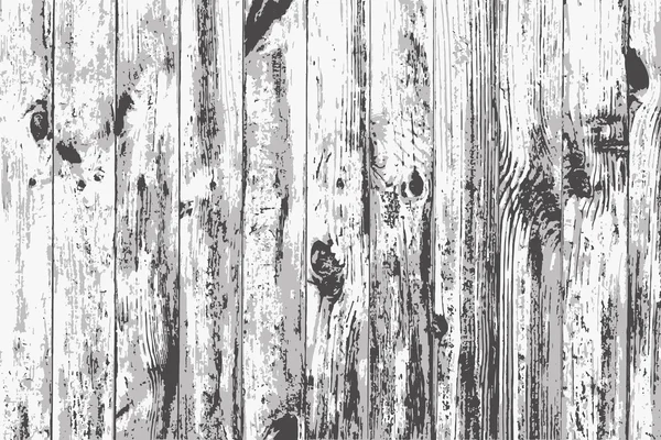 Vektor textúra reális fehér régi fából készült fal. Vektoros illusztráció — Stock Vector