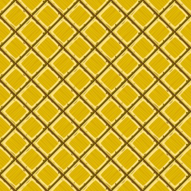 Çizgi film el boğar altın eski çapraz sorunsuz fayans doku. Vektör çizim