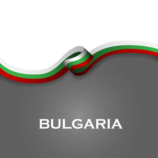 ブルガリアのスポーツ スタイル フラグのリボン クラシック スタイル。ベクトル図 — ストックベクタ