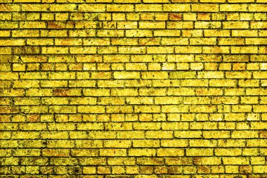 Altın tuğla duvar makro doku arka plan tarz çizik