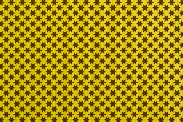 Жовті абстрактні паперові лінії стилю макротекстури зірки стилізовані — стокове фото