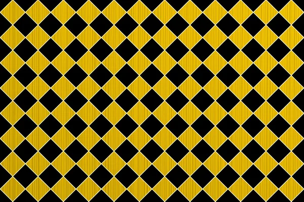 Yellow abstract paper lines style macro texture black rhombus styled — Stock Photo, Image