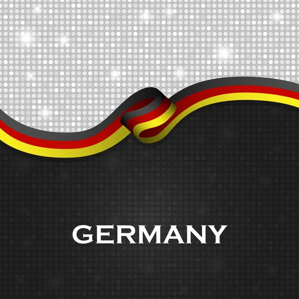 Tyskland flagga band blanka partikel stil. Vektor Illustration — Stock vektor