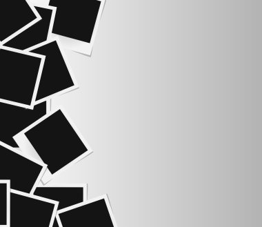 Arka plan gerçekçi vektör fotoğraf çerçeveleri. Şablon retro fotoğraf tasarım, vektör çizim