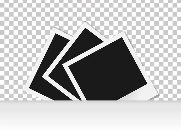 Collage fotolijsten voor realistische vector geïsoleerd. Retro foto sjabloonontwerp, vectorillustratie — Stockvector