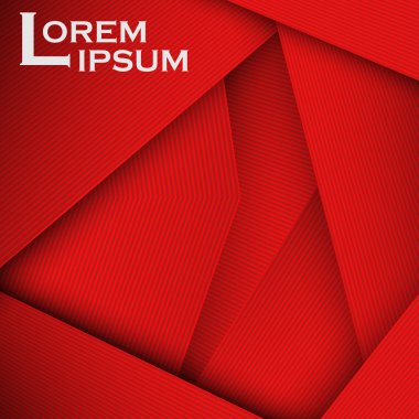 Kırmızı soyut çizgi kartı arka planı. Posterler, kapaklar, pankartlar, el ilanları ve afiş tasarımları için kullanın. Vektör çizimi