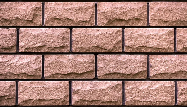 Textura de rosa azulejos decorativos em forma de tijolo — Fotografia de Stock
