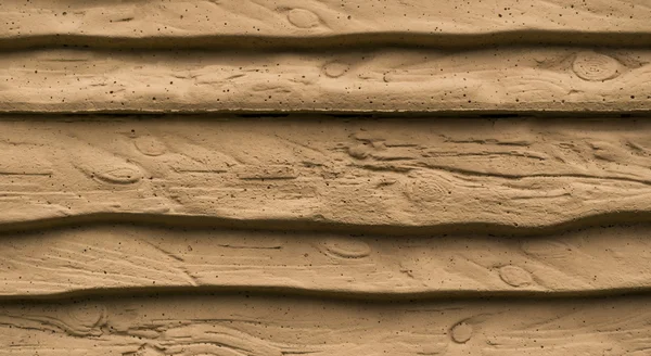 Clôture en argile orange macro dans le style de planches en bois texture fond — Photo