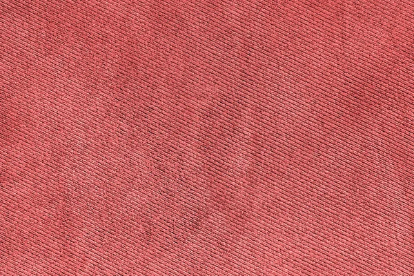 Tejido rojo textura tejido macro fondo — Foto de Stock