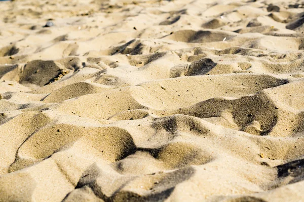 Пагорби піску на пляжі як пустеля — стокове фото