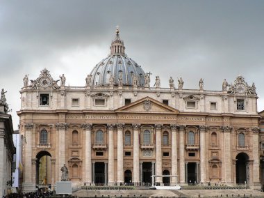 Vatikan, Roma, İtalya 'daki St. Peter Bazilikası.