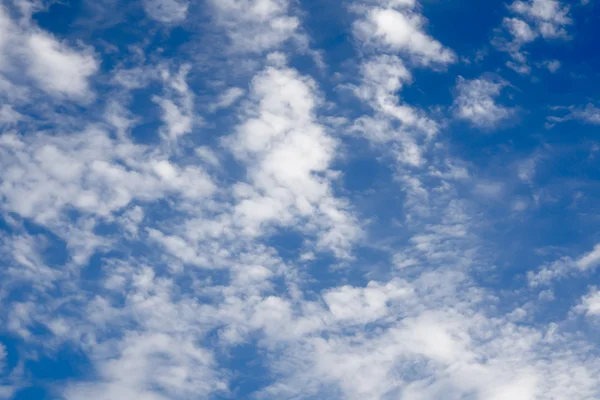 Wolken op blauwe hemel voor de storm — Stockfoto