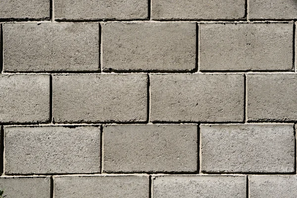 Texture di grigio crema muro di mattoni — Foto Stock