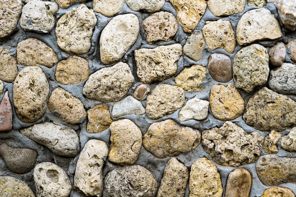 Текстура каменной кокины стены в цементе — стоковое фото