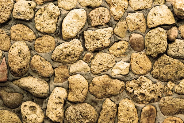 Tekstura coquina kamienne ściany w cemencie filtrowane — Zdjęcie stockowe