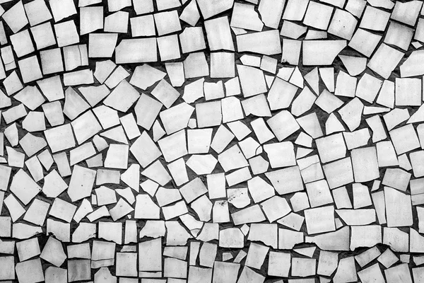 Textura de azulejos decorativos asimétricos blanco y negro — Foto de Stock