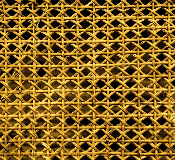 Textura de madera de mimbre lacada amarilla —  Fotos de Stock