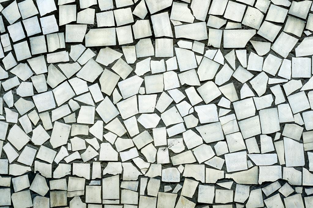 Texture of grey asymmetric decorative tiles