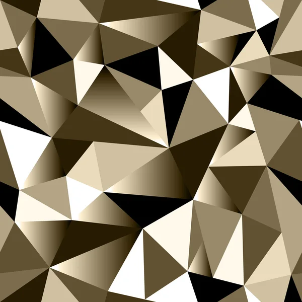 Abstrakte Bronzegradienten geometrische zerkrümmte dreieckige nahtlose Low-Poly-Stil Hintergrund — Stockfoto