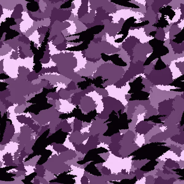 Patrón sin costuras de camuflaje de guerra violeta urbana. Se puede utilizar para el papel pintado, relleno de patrones, fondo de página web, texturas superficiales — Foto de Stock