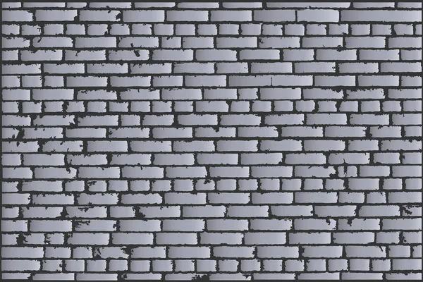 Vector texture of grey old brick wall. Vector illustration — Stock Illustration Vector texture of grey old brick wall. Vector illustration Vector Graphics
