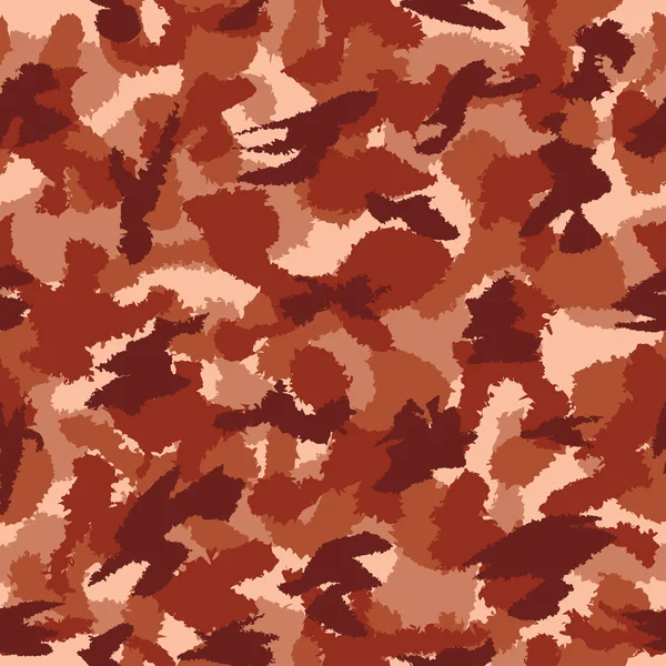 War red savanna safari camouflage seamless vector pattern. Can be used for wallpaper, pattern fills, web page background, surface textures. Vector illustration — Stock Vector