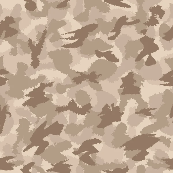 Guerra deserto safari camuflagem padrão vetor sem costura. Pode ser usado para papel de parede, enchimentos padrão, fundo da página web, texturas de superfície. Ilustração vetorial —  Vetores de Stock