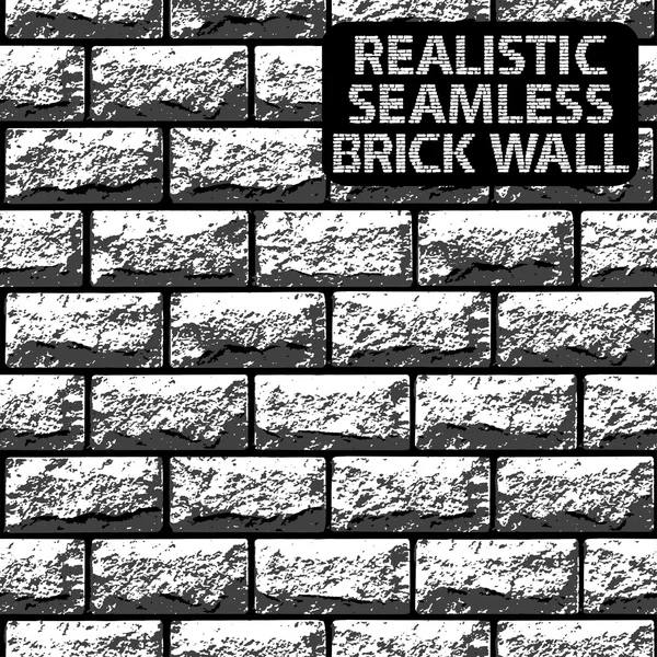 Vector realistic seamless texture of grey contrast brick wall. Vector illustration — Stock Illustration Vector realistic seamless texture of grey contrast brick wall. Vector illustration Royalty Free Stock Illustrations