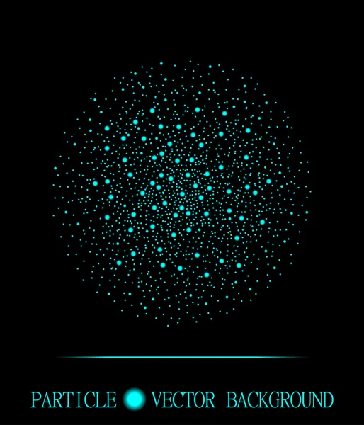 Camgöbeği düşen ışık camgöbeği parçacıklar siyah arka plan. Atom patlama teknoloji tasarım. Sunum, kartlar, bilimsel ve takı tasarımı için stil arka plan. Vektör çizim