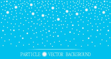 Düşen kar parçacıklar camgöbeği arka plan. Sunum, kartlar, bilimsel ve takı tasarımı için stil arka plan. Vektör çizim