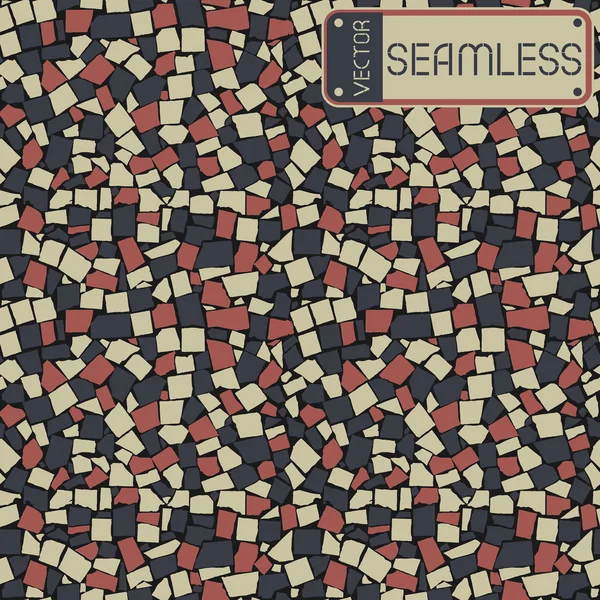 Vector seamless texture of dark blue, orange and beige three colored asymmetric decorative tiles wall. Vector illustration — Stock Illustration Vector seamless texture of dark blue, orange and beige three colored asymmetric decorative tiles wall. Vector illustration Royalty Free Stock Vectors