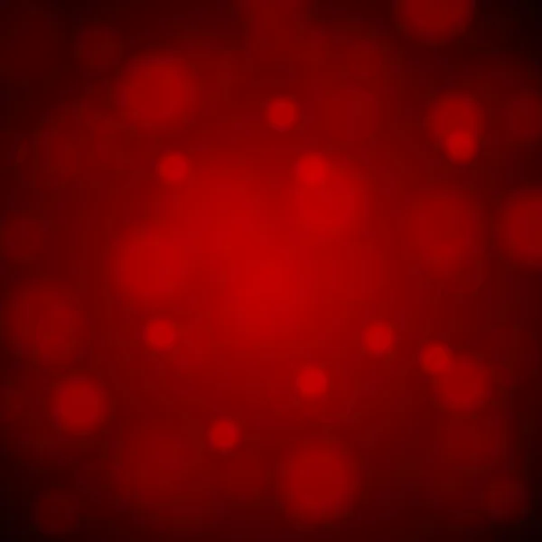 Abstrakte verschwommene Hintergrund von rot glänzenden Weihnachtsbaumschmuck. Vektorillustration — Stockvektor