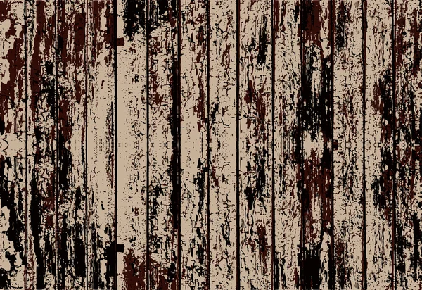 Texture vectorielle d'une vieille clôture en bois peint beige réaliste. Illustration vectorielle — Image vectorielle