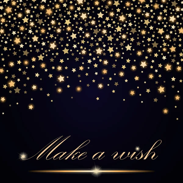 Vektör soyut mavi ortam arka plan üzerinde sabit yıldızlar parlıyor. Lüks tasarım. Vektör çizim