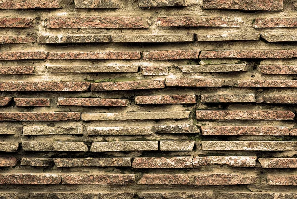 Sabbia colore pietra mattone muro dettagliata texture sfondo — Foto Stock