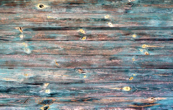 青と黄色の旧塗装ビンテージ木製コントラスト テクスチャ背景 — ストック写真