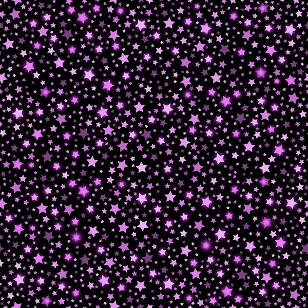 Violet abstrait brillant étoiles tombantes texture transparente fond noir. Concept de design graphique festif, de luxe ou de réseau. Illustration vectorielle — Image vectorielle