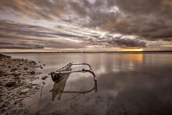 Güzel arka plan ile güzel gün batımı