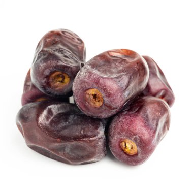 Kurumuş organik meyveler, beyaz arka planda izole edilmiş..