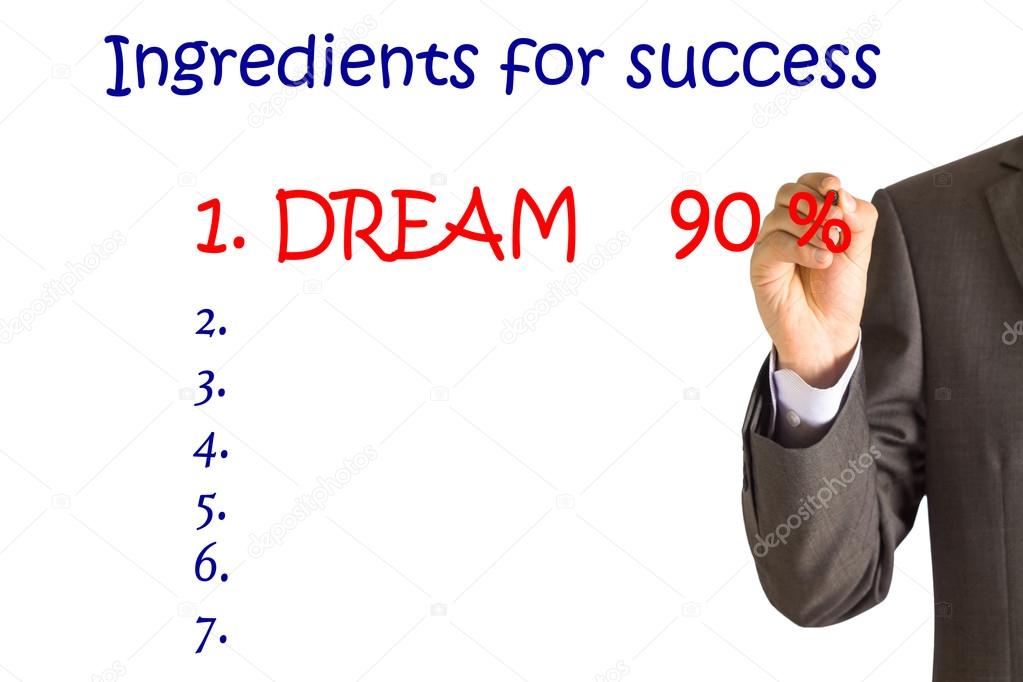 Businessman, mentor writing on a clear screen, success diagram
