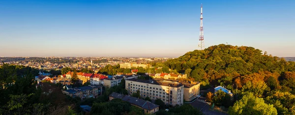 Панорама с видом на Львов, Украина — стоковое фото