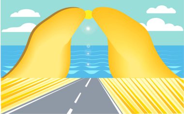 Manzara, Güneşli Gün, Deniz Manzarası