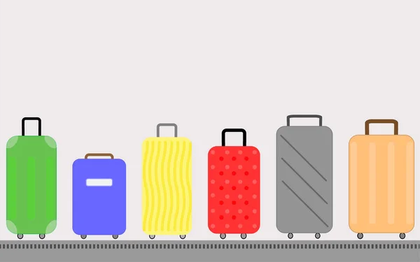 Reisegepäck, Reisegepäck.Reisezeit — Stockvektor