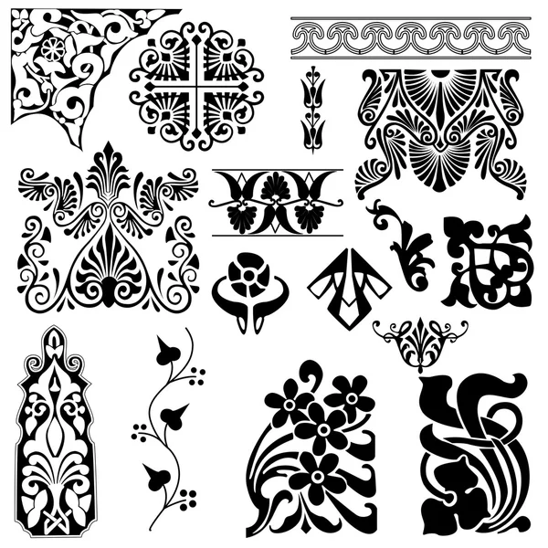 Pattern set — Stock Vector