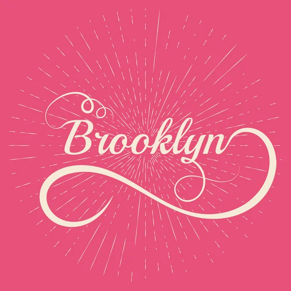 Iscrizione Brooklyn. Vettore di stock — Vettoriale Stock