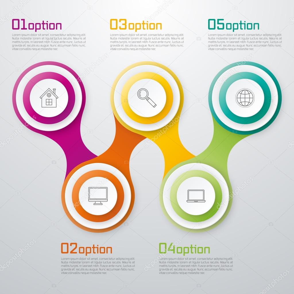 Timeline Vector 3d Infographic