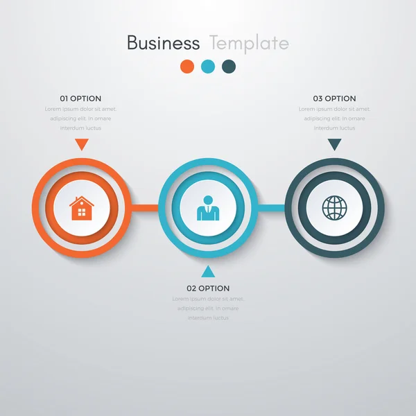 Infographics three options — Stock Vector