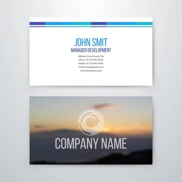 Vector modern creative and clean business card — Stock Vector