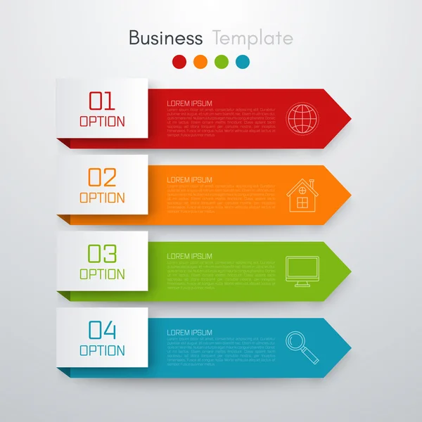 Infographie d'entreprise vectorielle de stock — Image vectorielle